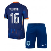 Camisa de time de futebol Holanda Joey Veerman #16 Replicas 2º Equipamento Infantil Europeu 2024 Manga Curta (+ Calças curtas)